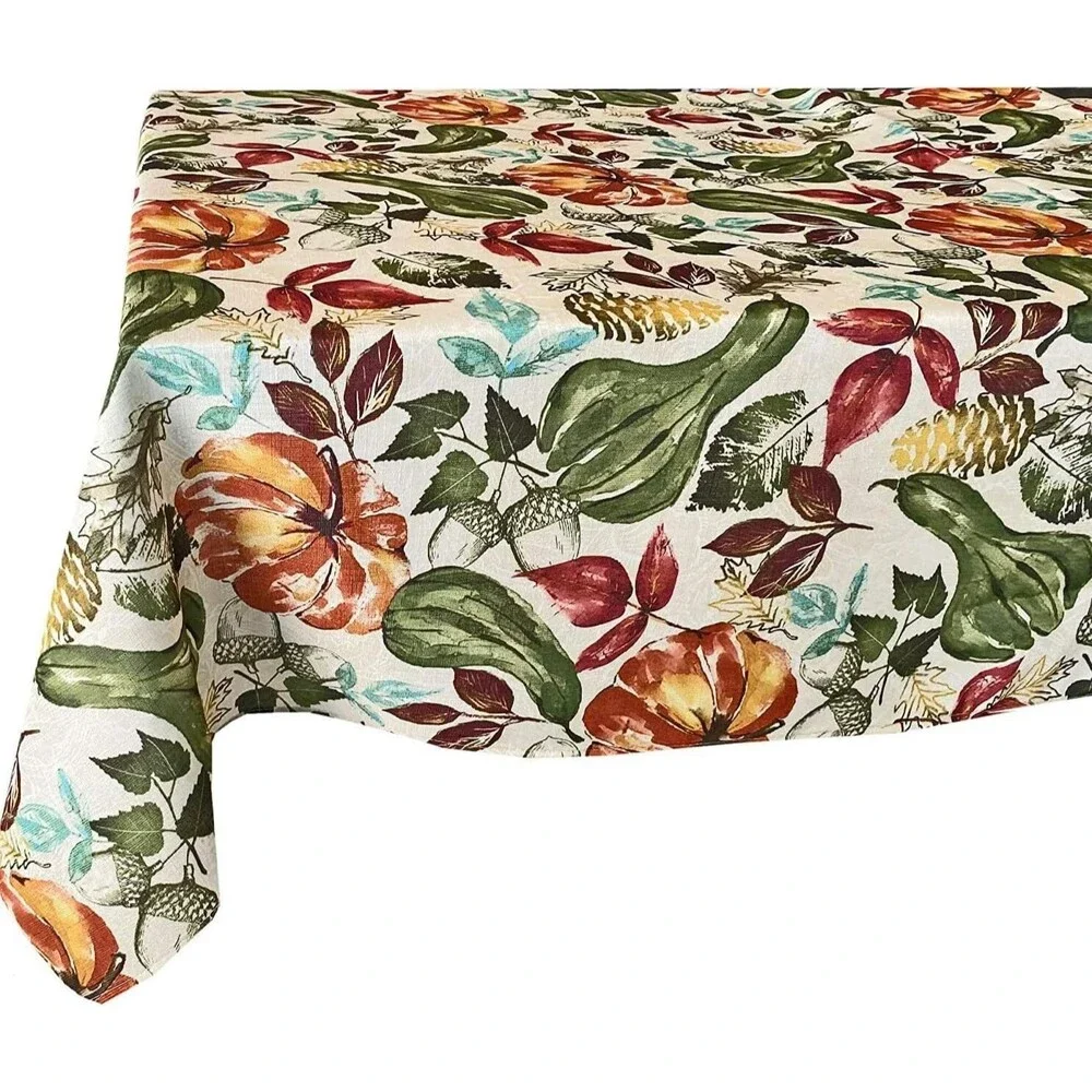 Printed Fabric Tablecloth, 60